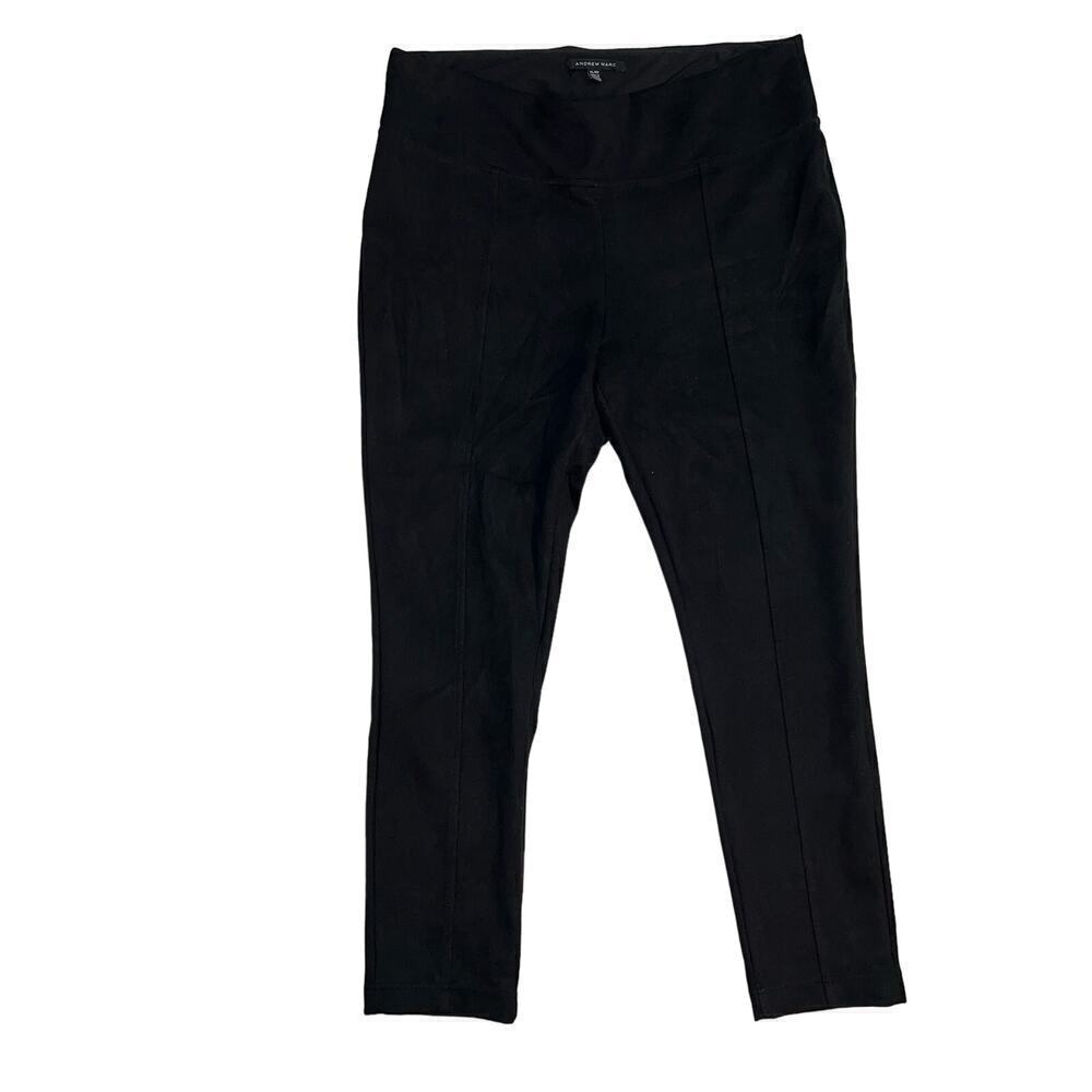 Andrew Marc Microfiber Stretch Black Pull On Legging Pants Size XL 1423658
